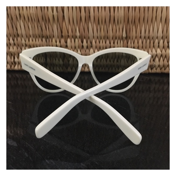 Yves Saint Laurent Sunglasses—White Frames w/Case - Picture 5 of 13